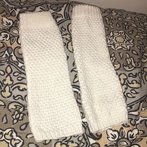 White leg warmers